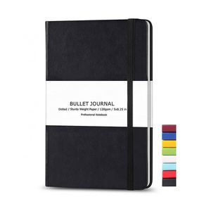 A5 Custom Printing Bujo Manufacturers Leather Cover Dot Bullets Journals