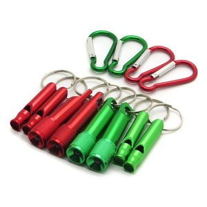 Portable  Mini Key chain LED  Flashlight with Loud Whistles for Camping Hiking Hunting Outdoors Sports Emergency Situations