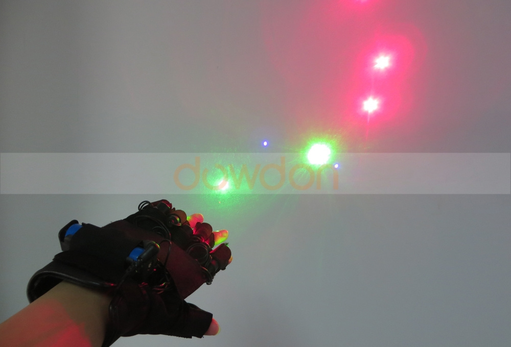 2 Red+2 Purple+3 Green Disco Laser Glove for DJ Bar Club Party Stage Show Laser Gloves