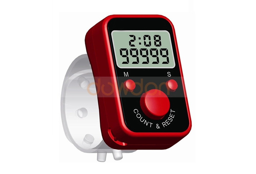 Multicolor 0-99999 Digital Handheld Clicker Tally Counter with Time Display