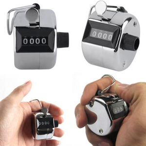 Hand Held Tally Counter Manual Counting 4 Digit Number Golf Clicker