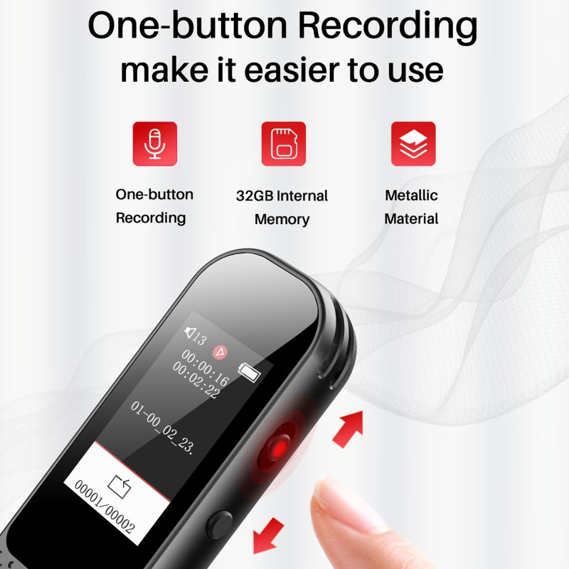 Noise-cancelling Digital Voice Recorder Ultra-long Battery Life HD Speakers Recorder