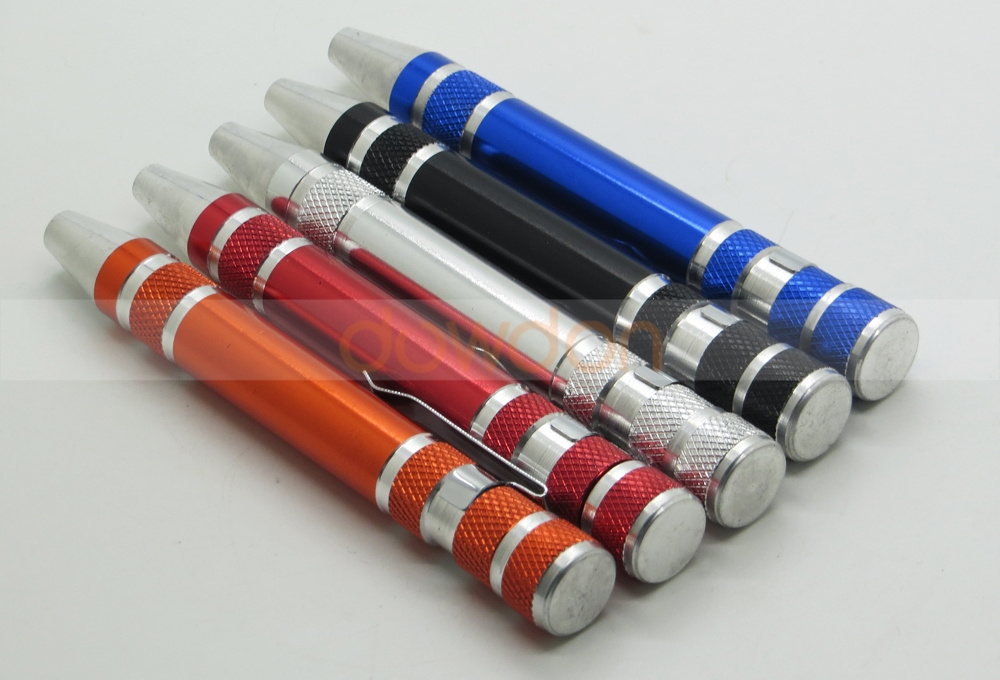 Color Option Hand Repair Tools 8 in 1 Screwdriver Pen