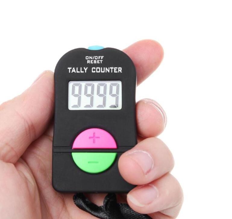 Digital Hand Tally Counter Electronic Manual Clicker Golf Gym Hand Held Counter