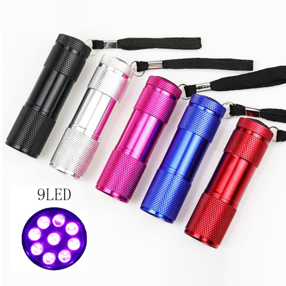 Factory Pet Stain Urine Detector 9 LED Purple UV Torch 9LED UV Black Light Flashlight