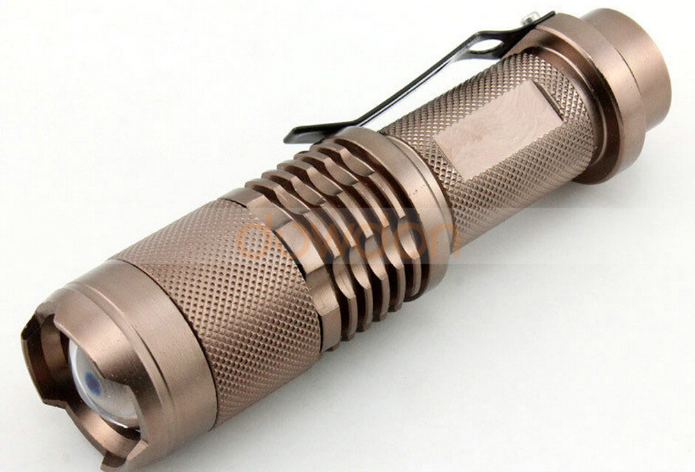 Zoomable 1000Lumen T6 L2 LED Flashlight 3 Mode 18650 Battery Operated Mini Torch