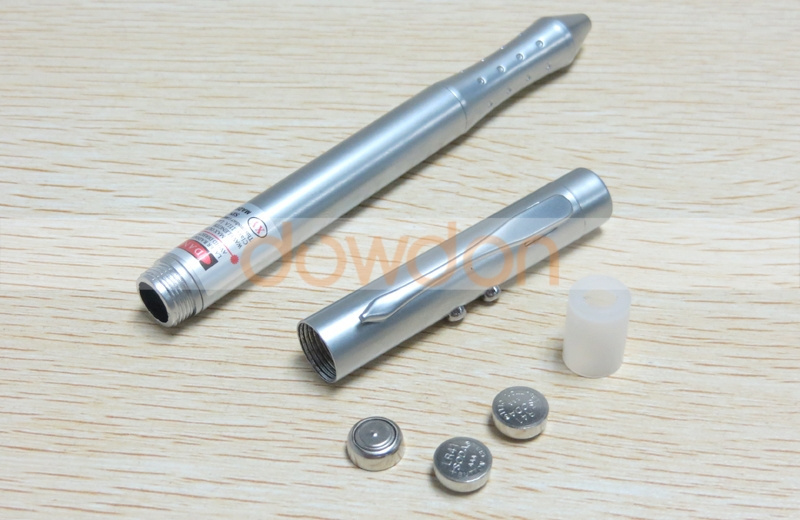 0.5mW Laser Pen 4 in 1 Mini LED Pen Light With Laser Pointer for Teaching and Extendable Arm Ballpen