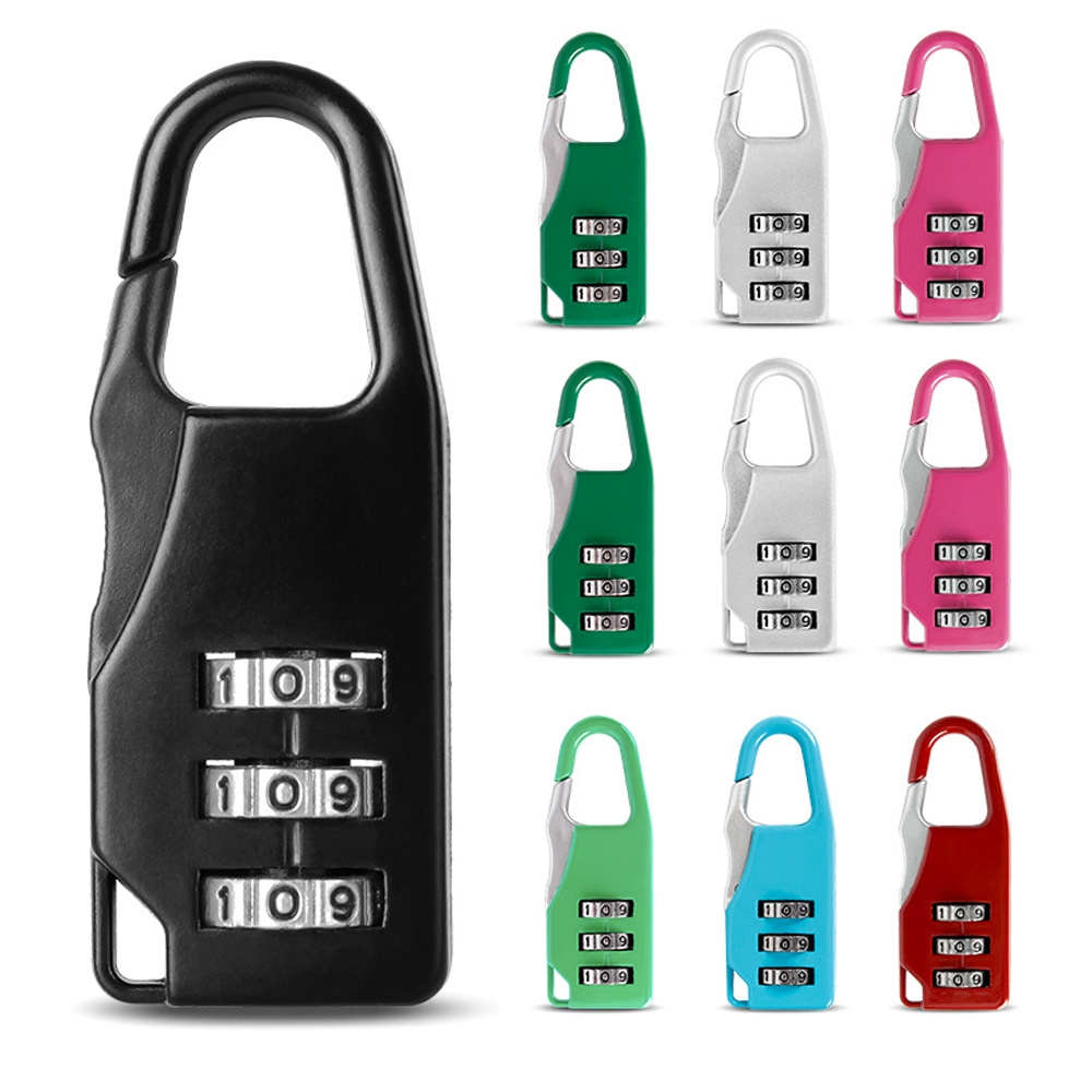 Mini Padlock Travel Suitcase Luggage Security Password Lock 3 Digit Combination Lock