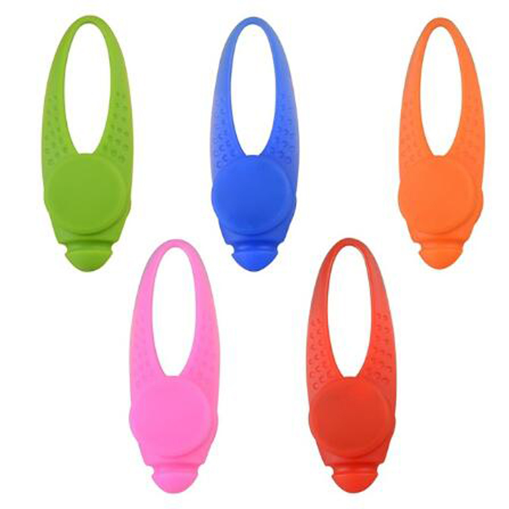 Dog Collar Light Safety Flashing Silicone Clip on Pet Collar Pendant for Dogs and Cats Designed for Night Walking