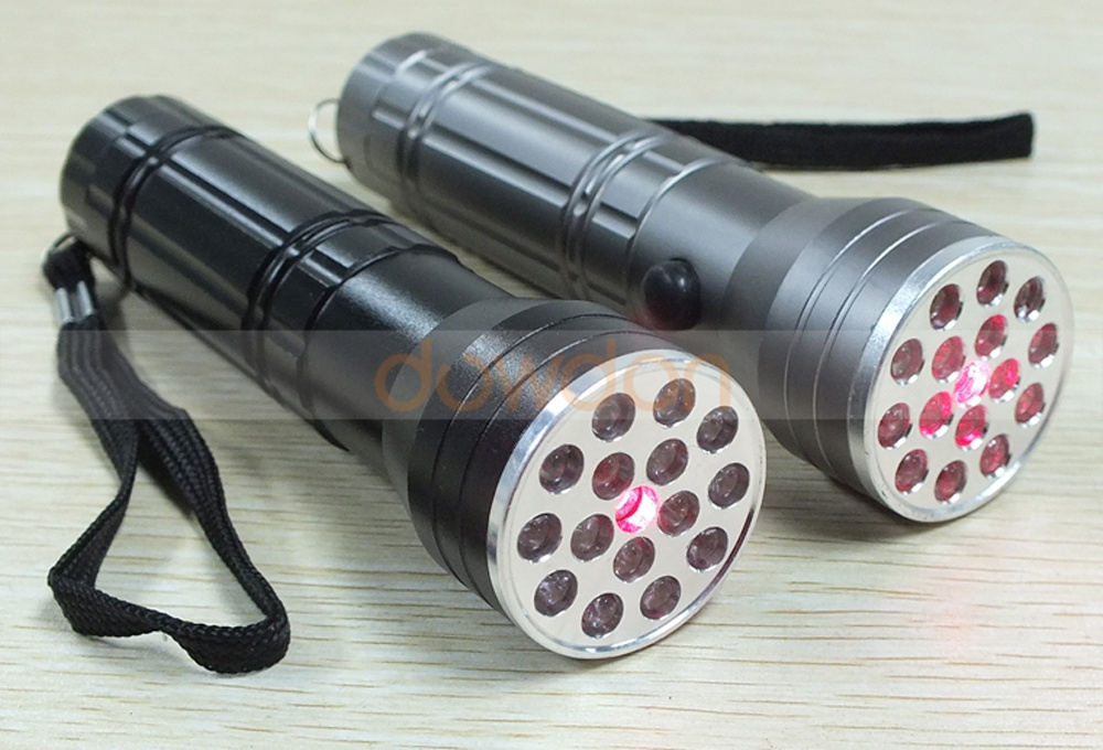 3 in1 15 LED Flashlight UV Light and Red Laser Pointer Combo Light Hand Torch