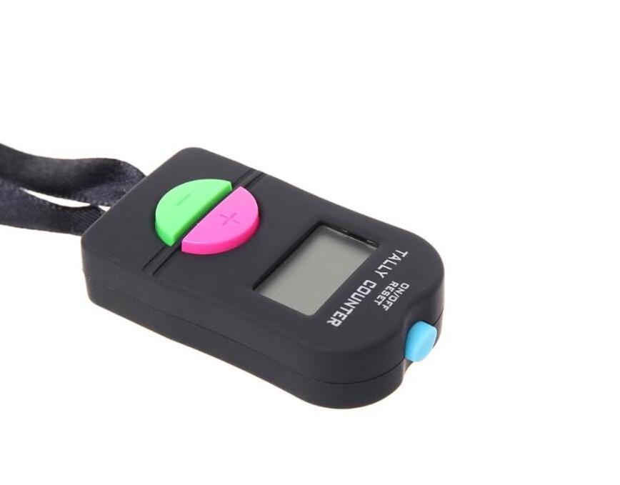 Digital Hand Tally Counter Electronic Manual Clicker Golf Gym Hand Held Counter