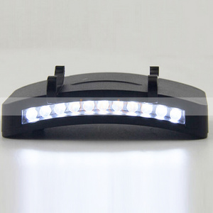 Portable Hat Clip Light with AAA Battery Power 11 LED 3W Bright Cap Clip Lamp