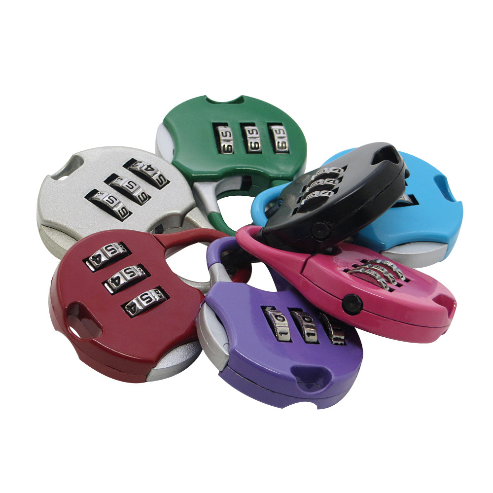 50*35*9mm 7 Colors 3 Digit Combinations Safe  Lock Travel Luggage Suitcase Lock