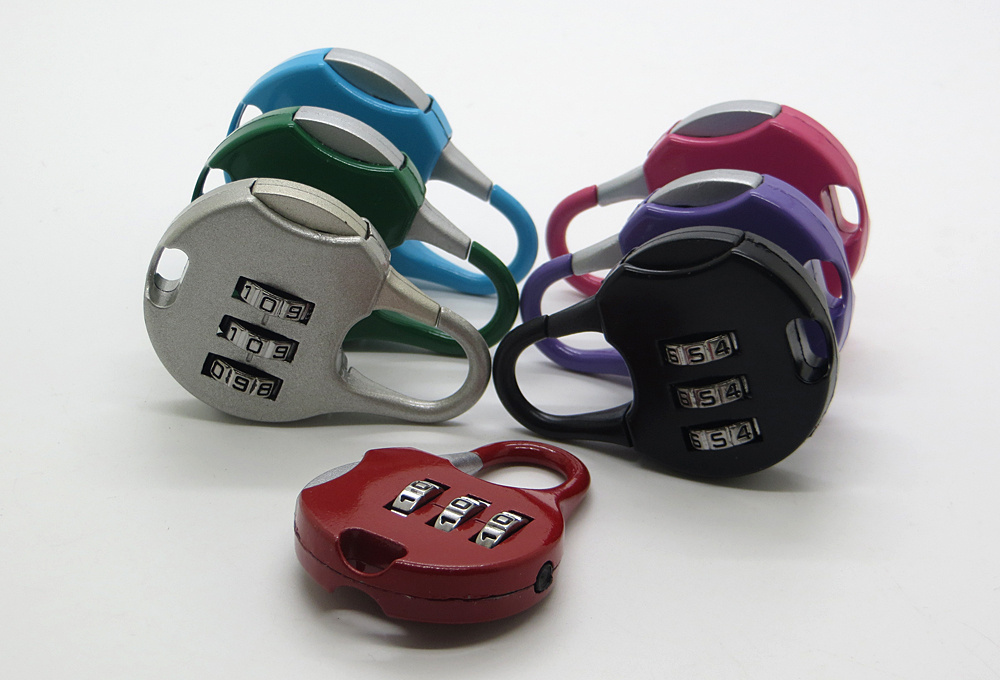 50*35*9mm 7 Colors 3 Digit Combinations Safe  Lock Travel Luggage Suitcase Lock