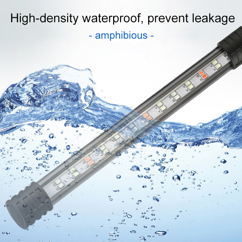 LED Aquarium Light Waterproof Fish Tank Light Aquatic Plant Ornamental Landscape Lighting Submersible Lamp Aquarium Accessories