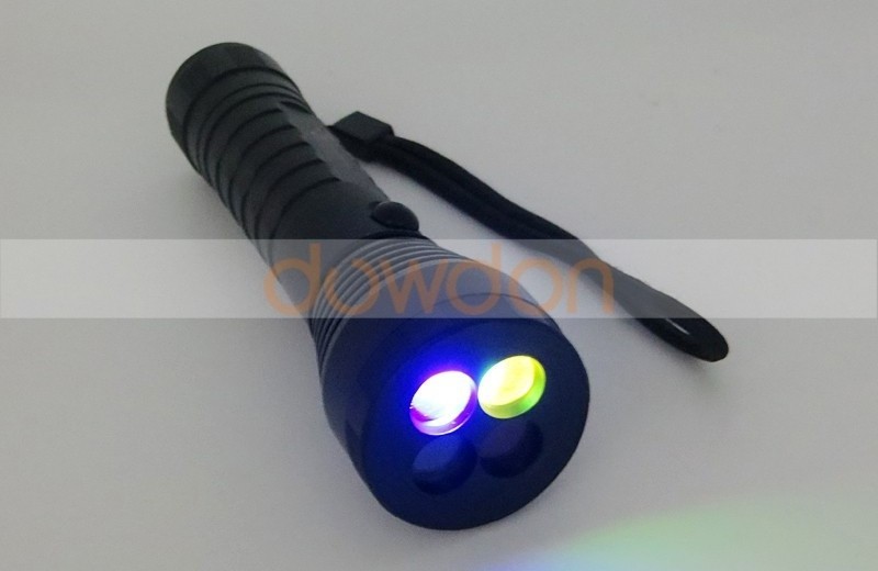 Multi 4 Color Signal Lamp LED Flashlight Waterproof LED Torch