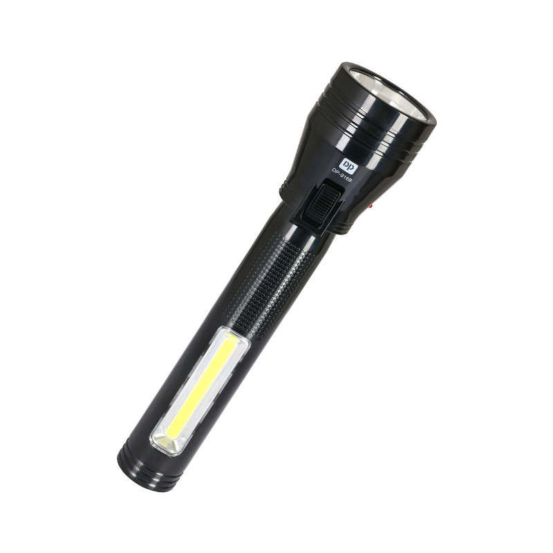 Powerful Emergency Flashlight COB Side Light Torch Tactical Rechargeable LED Torches Flashlights