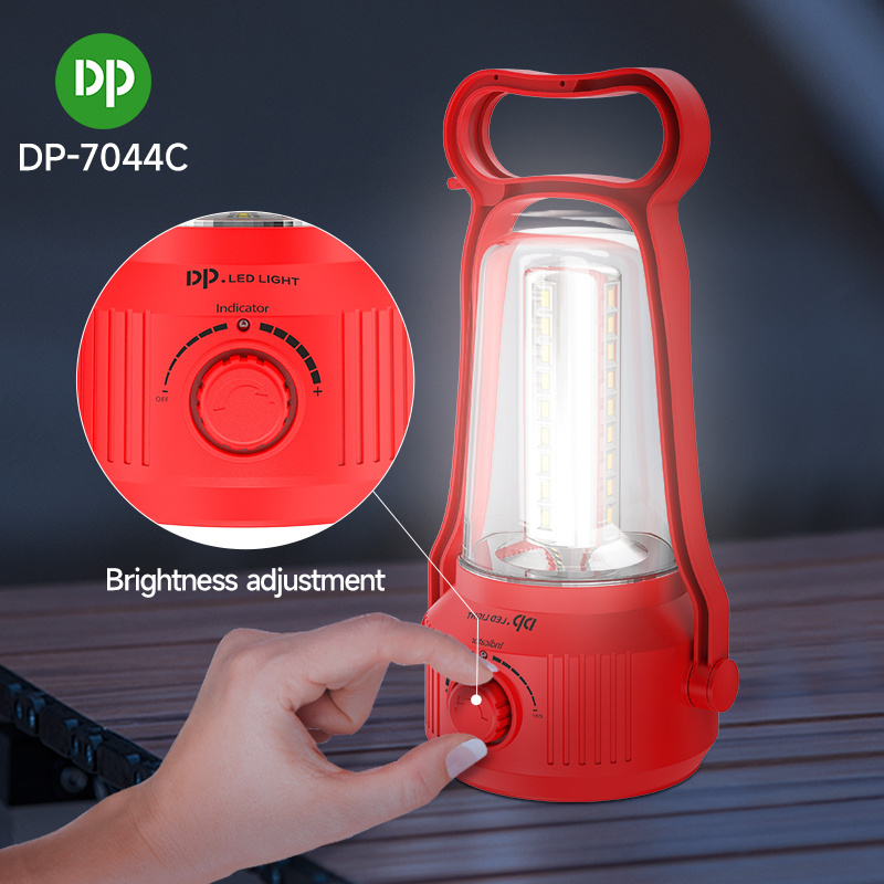 DP Camping Led Light Portable Rechargeable Battery Powered Outdoor Lighting Waterproof Camping Lantern Lamp