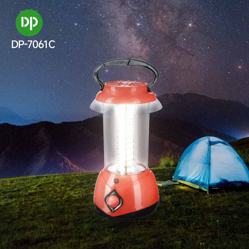 DP Camping Light SMD Red Flashing Outdoor Portable Solar Rechargeable LED Camping Lantern