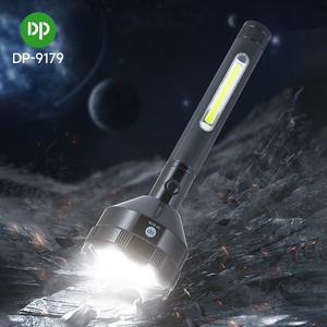 DP LED Tactical Flashlight Super Bright Cob Work Light Rechargeable Powerful Handheld Torch Light Flashlights