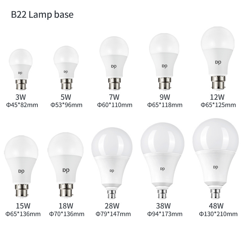 China Cheap Energy Saving Bulb E27 B22 Led Lighting 7W 9W 12W 15W 18W Aluminum Plastic Home Led Bulb Light Lamp