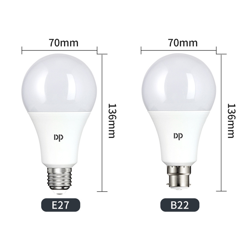 China Cheap Energy Saving Bulb E27 B22 Led Lighting 7W 9W 12W 15W 18W Aluminum Plastic Home Led Bulb Light Lamp