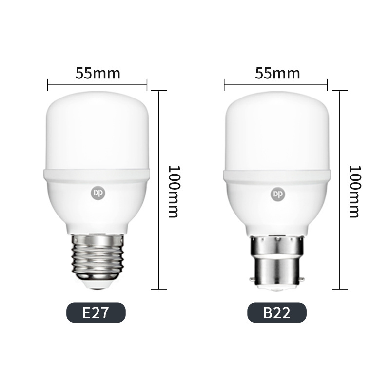 Durable Soft White Light 5W 9W 13W 18W 28W 38W 48W 58W High Brightness B22 E27 Lamp T Bulb Led Light Bulb