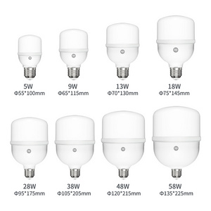 Inventory B22 E27 T Bulb Light Energy Saving Lamp 5W 9W 13W 18W 28W 38W 48W 58W LED Light Bulbs