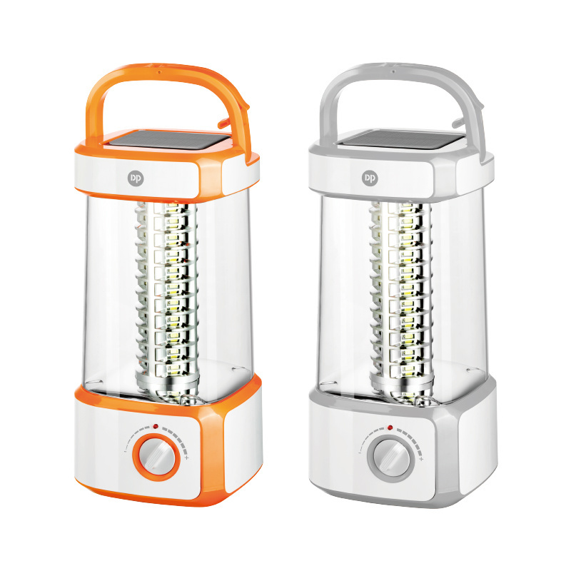 DP Outdoor Adjustable LED Light 2 in 1 Solar Panel Portable Rechargeable LED Solar Camping Lantern