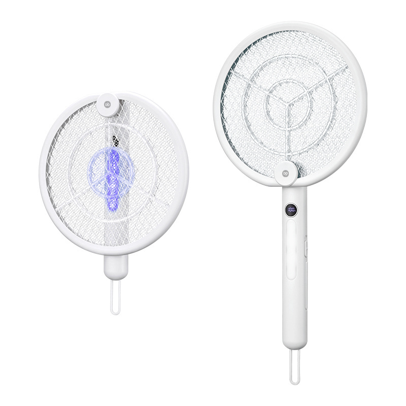 DP Foldable Mosquito Killer Swatter Racket 18650 Lithium Battery LED Light Rechargeable Mosquito Bat Electric Mosquito Swatter