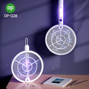 DP Foldable Mosquito Killer Swatter Racket 18650 Lithium Battery LED Light Rechargeable Mosquito Bat Electric Mosquito Swatter