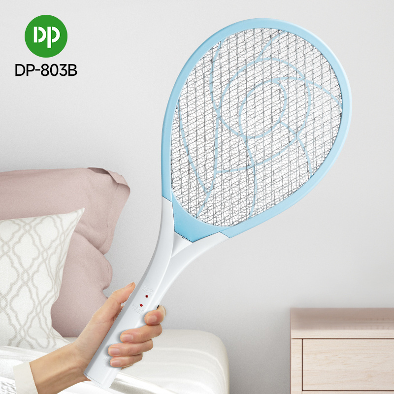 DP Mosquito Electric Zapper Racket Files Killer Trap Rechargeable Fly Killer Bat Electric Mosquito Swatter