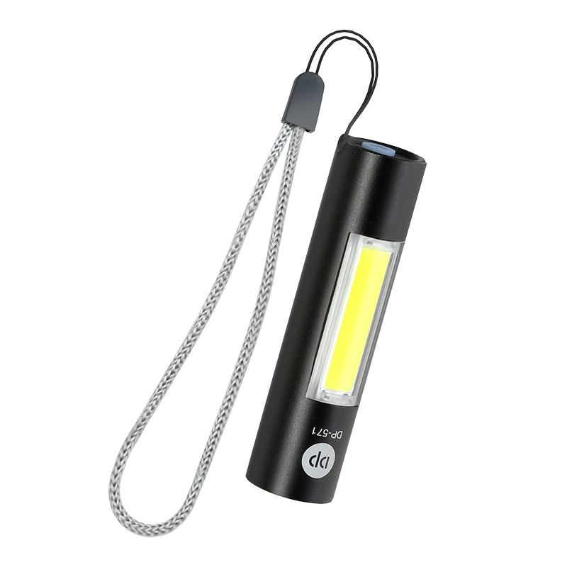 Mini Portable Bright USB LED Rechargeable Torch Work Light Small Pocket Flashlight Keychain Light