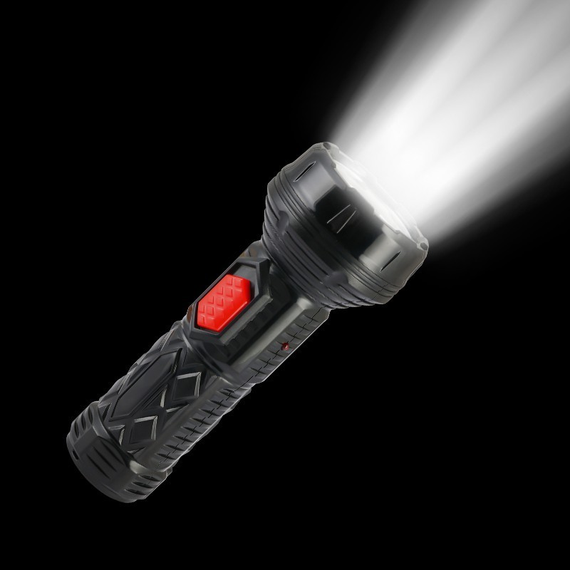 Household Searching Portable Battery Rechargeable LED Flashlight Led Torch Light with charging plug