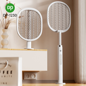 DP New Foldable Mosquito Killer Swatter Racket Lithium Battery LED Light Rechargeable Mosquito Bat Electric Mosquito Swatter