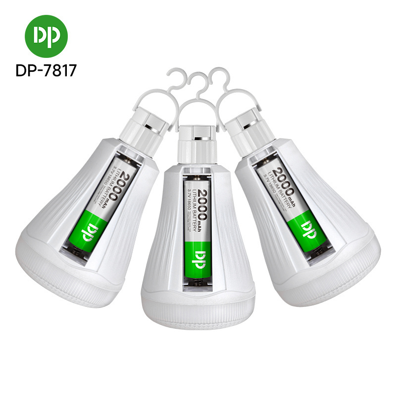 Hook Portable Automatic 4000mAh Battery Home Outdoor B22 E27 Rechargeable Bulb Camping Led Emergency Light Bulbs