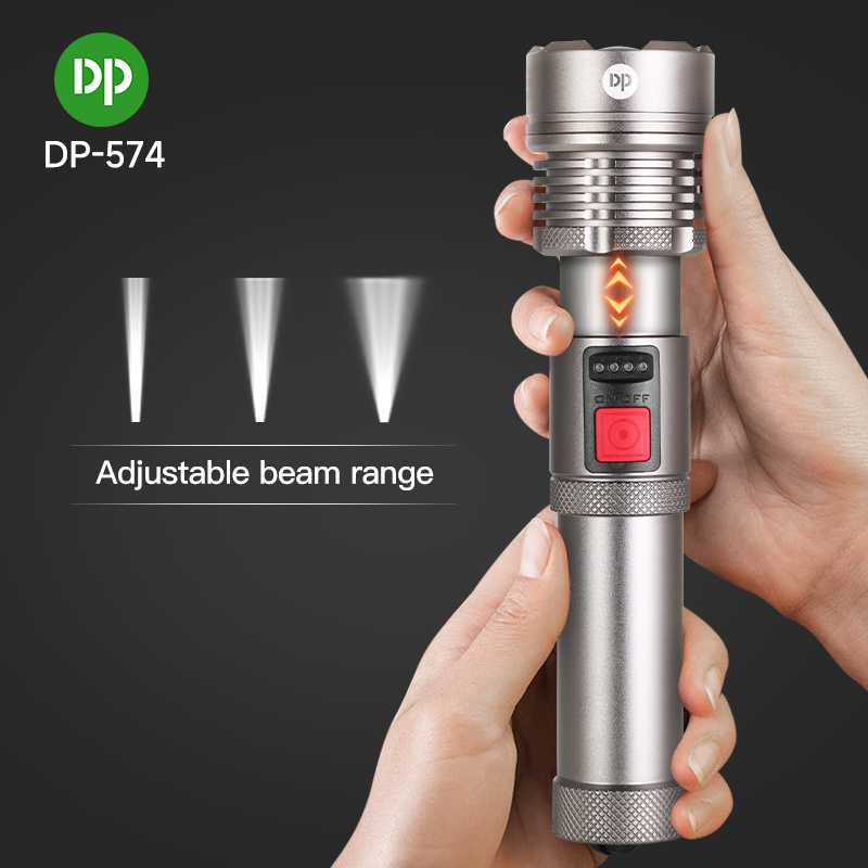 Multipurpose Flash Torch Light Brightest Portable 800 Lumen Powerful Rechargeable LED Tactical Flashlight