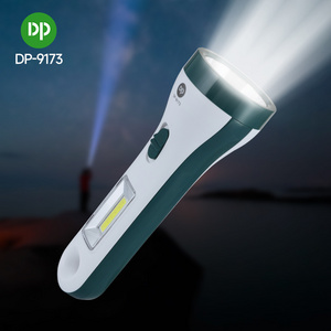 Nightlight COB LED Flashlight Plastic Rechargeable Led Emergency Torch Light with Side Light