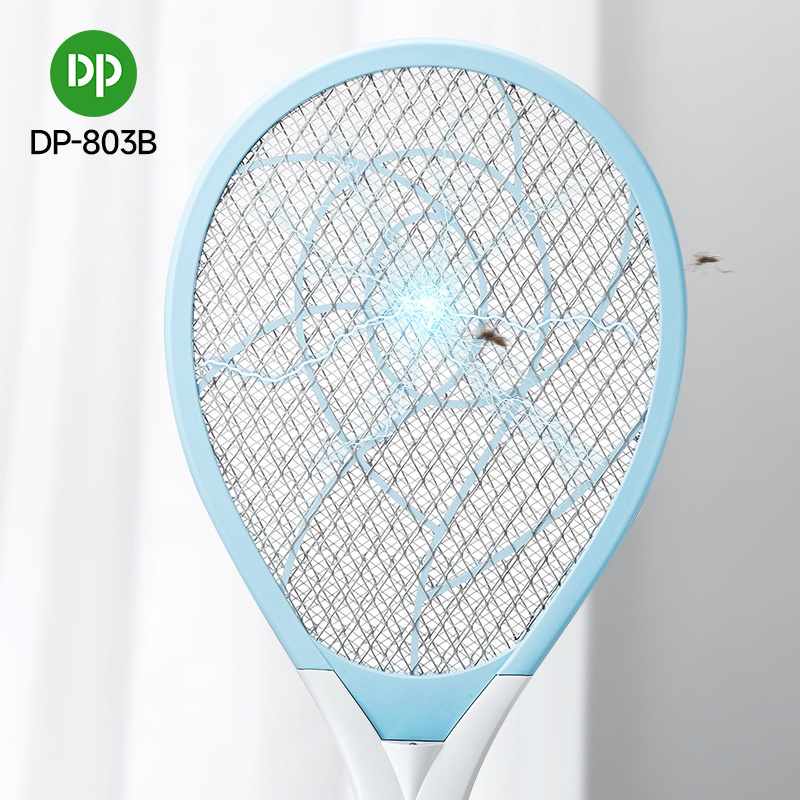 DP Mosquito Electric Zapper Racket Files Killer Trap Rechargeable Fly Killer Bat Electric Mosquito Swatter