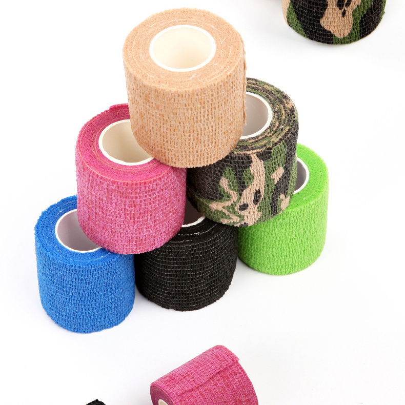 Wholesale Tattoo Supply Elastic Cartridge Tattoo Pen Grip Cover Black Tattoo Cohesive Bandage Grip Tape