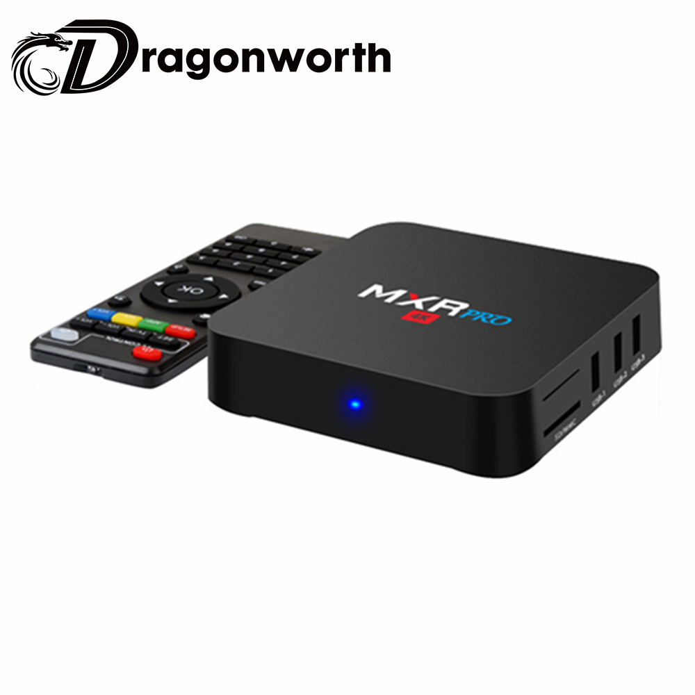 Best upgrade media player firmware android7.1 smart tv box MXR PRO RK3328 Quad-Core