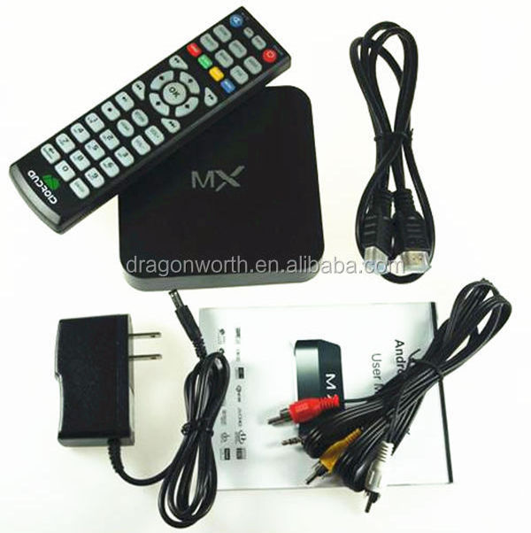 Wholesale AMLogic 8726 MX tv box 1.5GHz android blue box tv