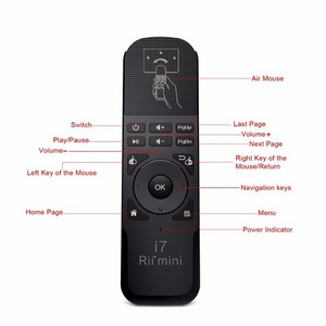 Rii Mini i7 2.4G Mini Wireless Keyboard for android tv box Remote Combo Built-in 6 Axis for TV BOX Mini/Laptop PC 10M