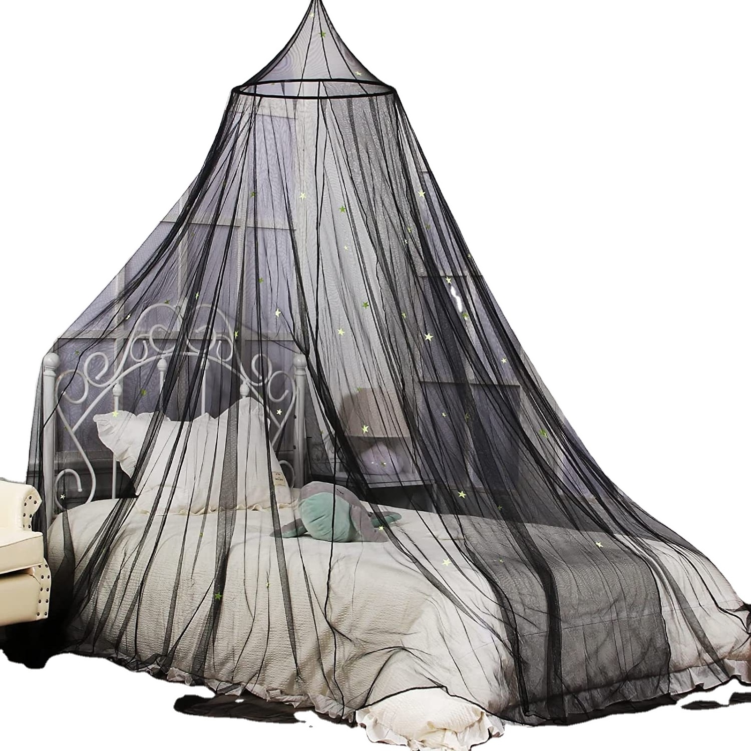 Home Bed Mosquito Net 100% Polyester White Student Children's Bedhead Canopy Netting Summer Hung Mosquito Nets