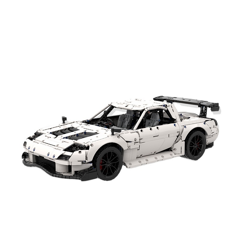 Carolyn's Model Car Mazda Rx-7 tuned by RE Amemiya MOC-46448 Blocks Gift For Kids Design by Gray Gear Scale Car Collection Toy