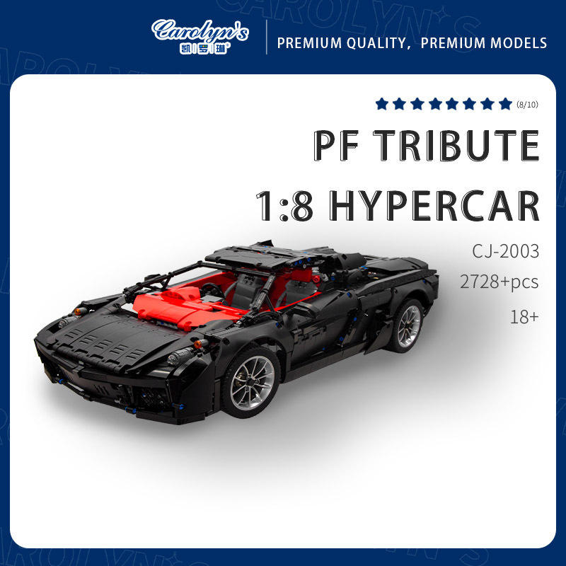 Carolyn's PF Tribute Convertible Supercar  Design by Jeroen Ottens MOC-31199 RC  Black&Red Kids Electric Car Model wholesale