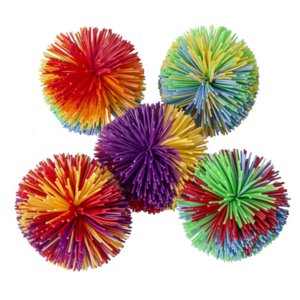 2022 new hot selling monkey stringy balls silicone fluffy juggling bouncing koosh ball