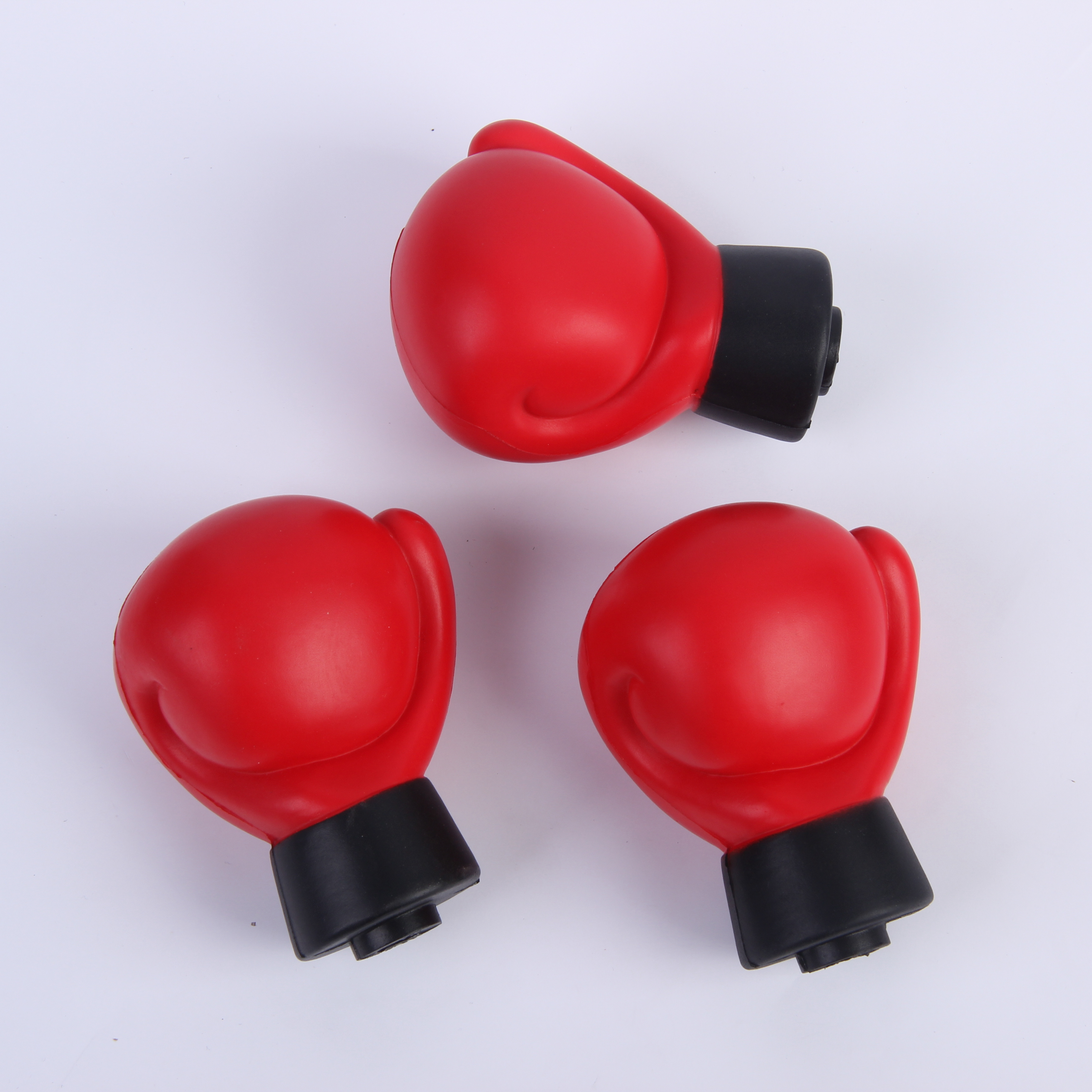 Hot Sale PU Foam Custom Logo Printing Boxing Gloves Shape Stress Ball For Promotion