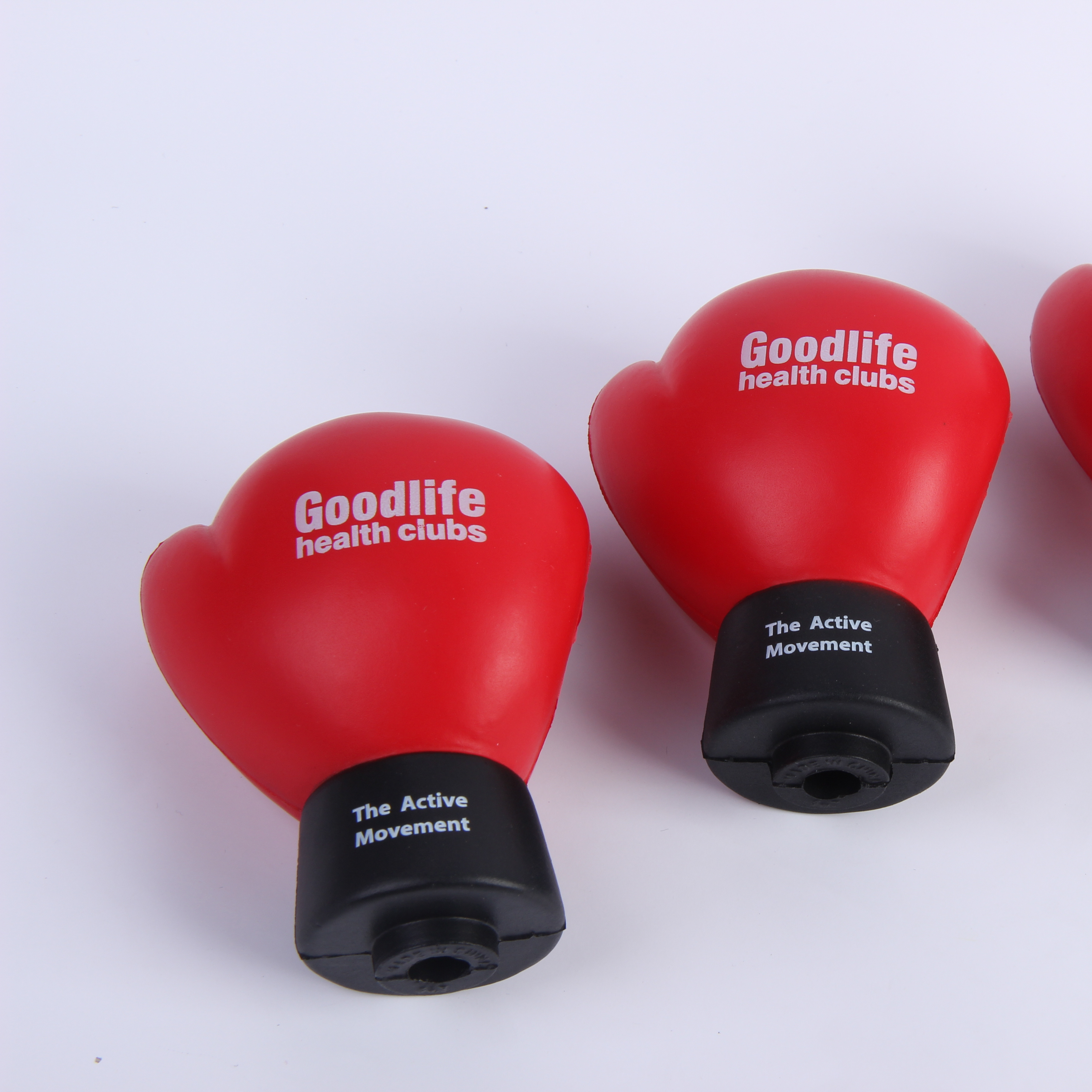 Hot Sale PU Foam Custom Logo Printing Boxing Gloves Shape Stress Ball For Promotion