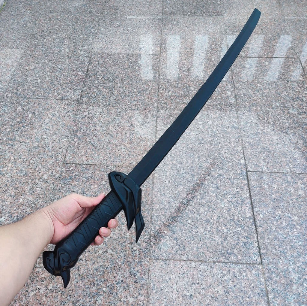 New Arrival Simulation Gravity Sword Toy Knife Plastic 3D Sword Printed Gravity Cosplay Yasuo 3D Printed Gravity Knife Toy